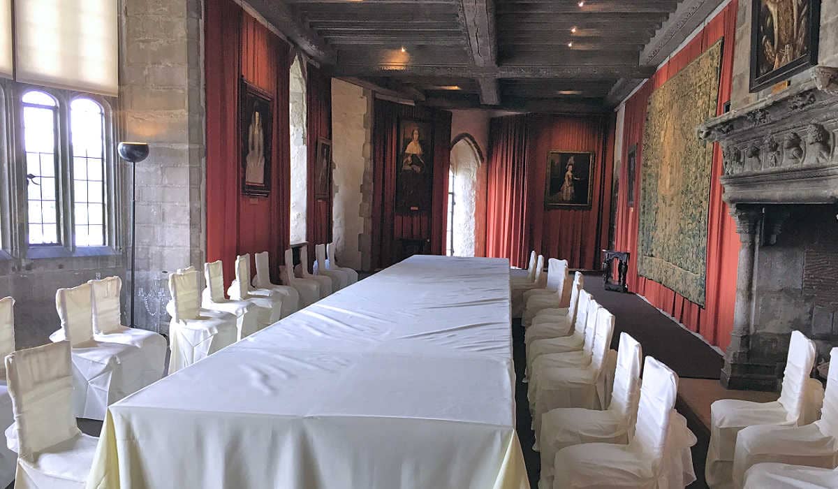 Henry VIII Banqueting Hall at Leeds Castle