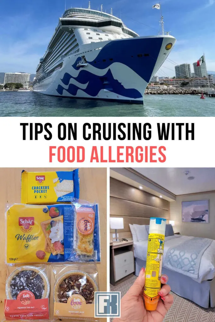Princess cruise ship, Cunard allergy section and an Epi-Pen