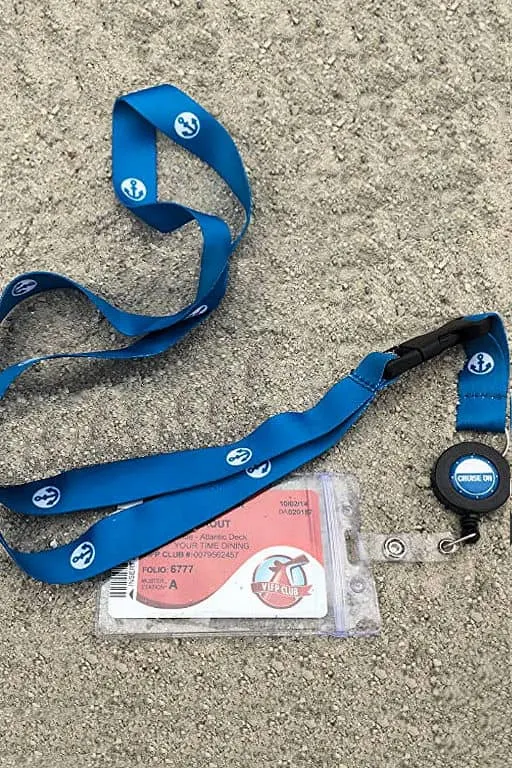 Cruise ship lanyard