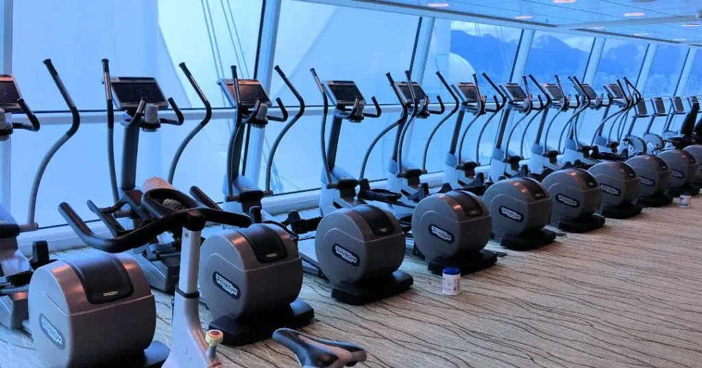 Cruise ship gym