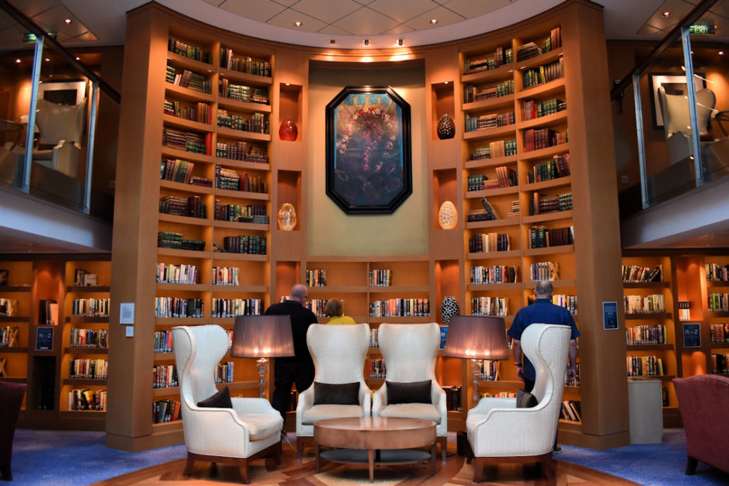 What to do on sea days? Read a book from the cruise ship library