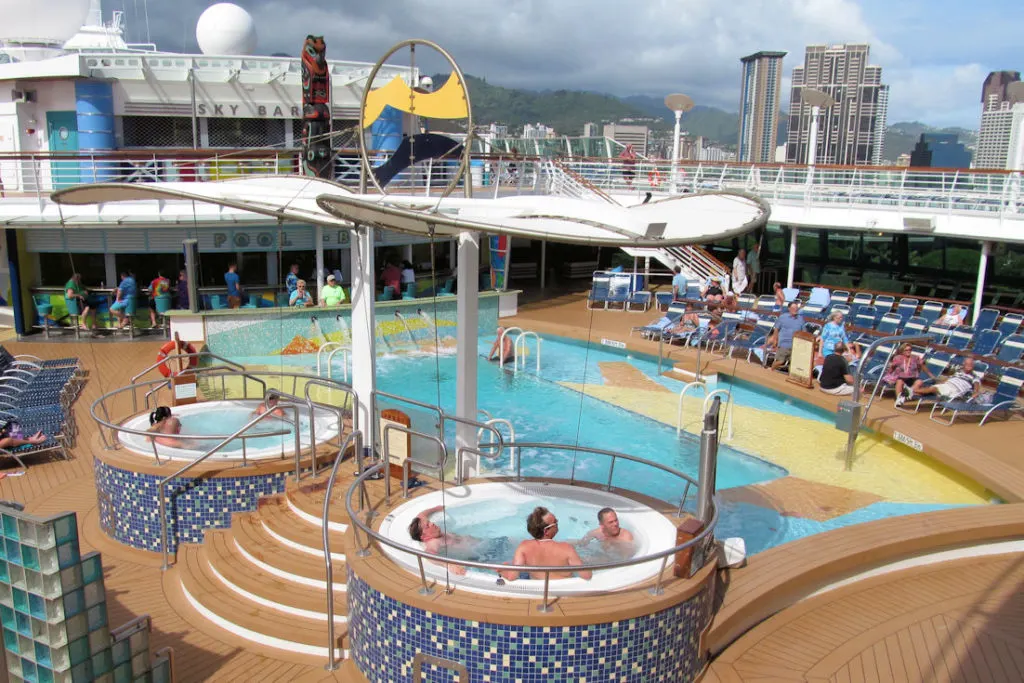 Pool deck on Royal Caribbean's Radiance of the Seas 
