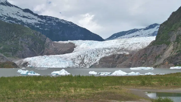 Mendenhall Glacier in Juneau, Alaska