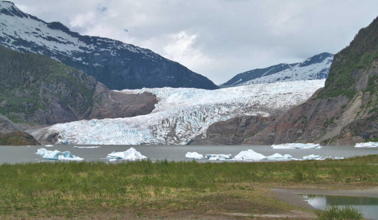 Mendenhall Glacier in Juneau, Alaska
