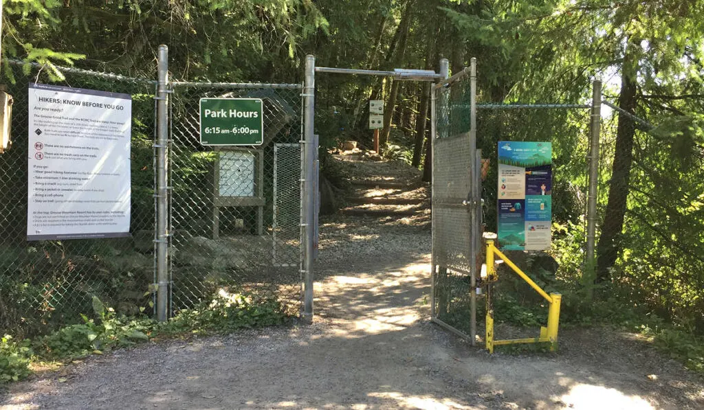 Entrance to the Grouse Grind Trail, Vancouver