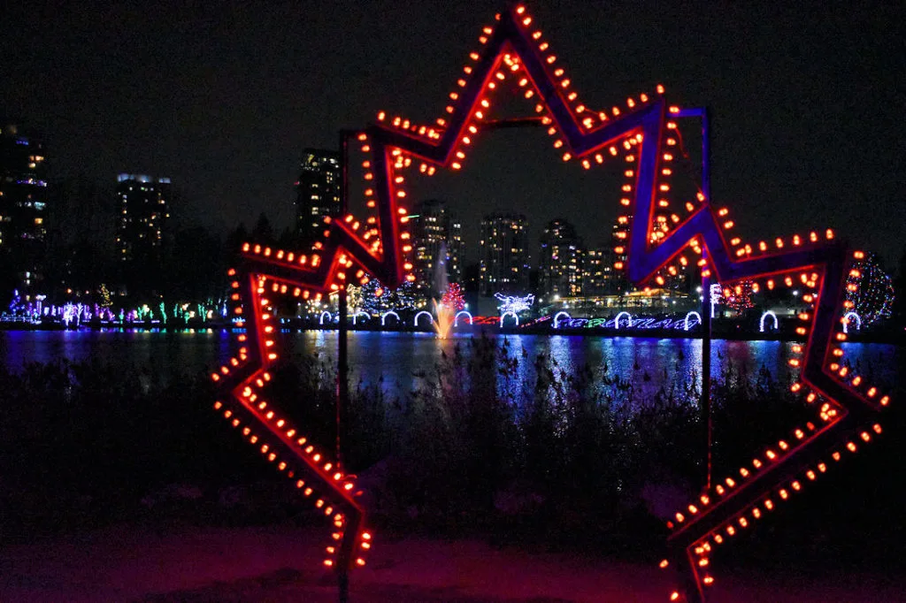 Light at Lafarge offers a free Christmas light display, outside of Vancouver