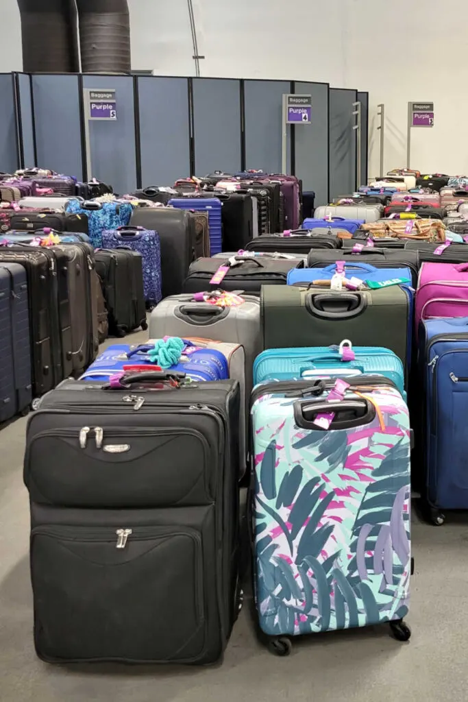 Luggage in the cruise port