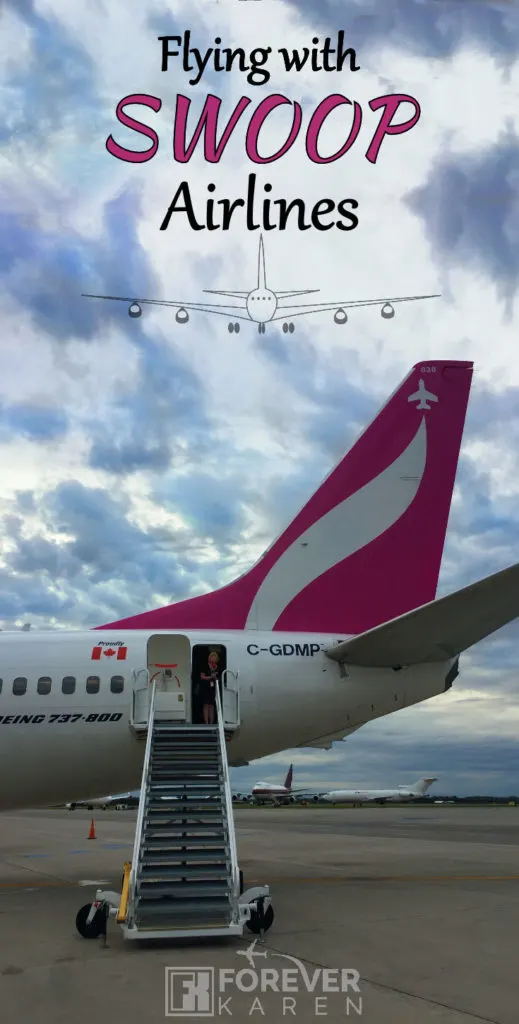 My experience of flying with Swoop Airlines, Canada’s ultra low-cost carrier. The detail post includes what to expect, what’s not included and explains the extra fees for things normally included on most airlines. #airlines #westjet #swoopairlines