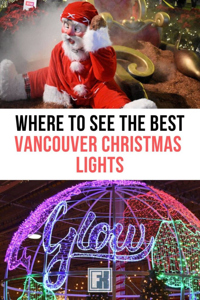 Christmas lights in Vancouver, at Glow