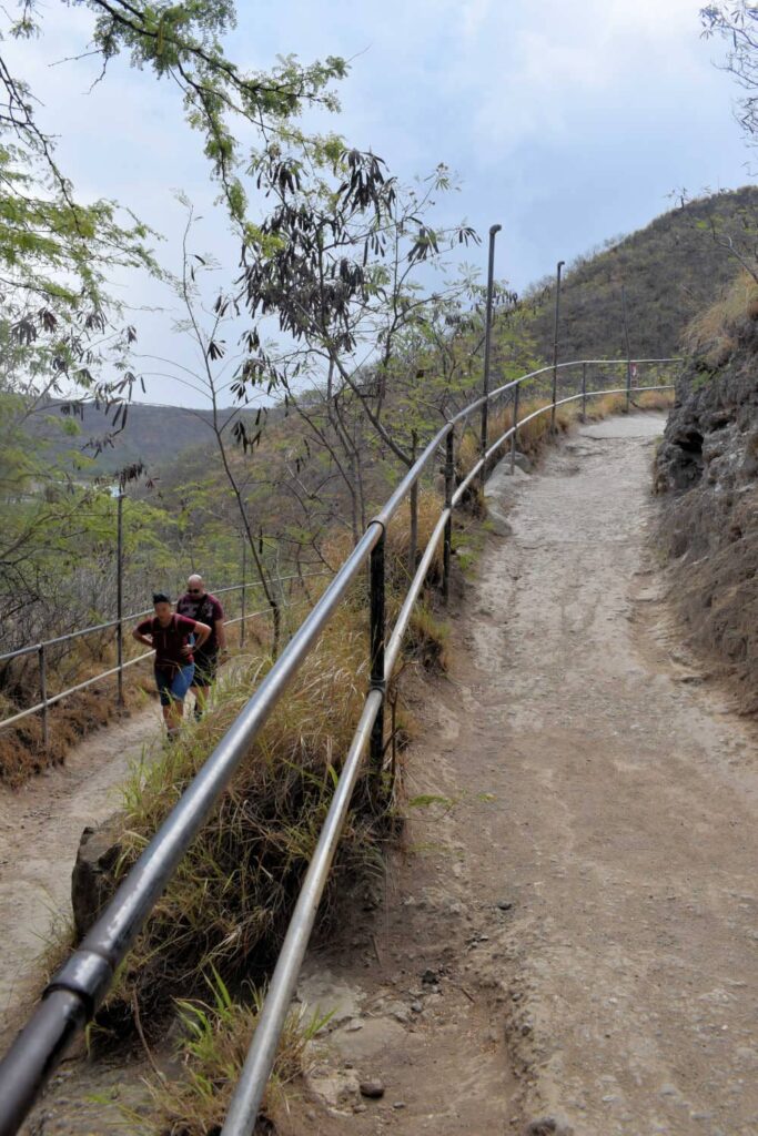 Switchback section of the Diamond Head hike
