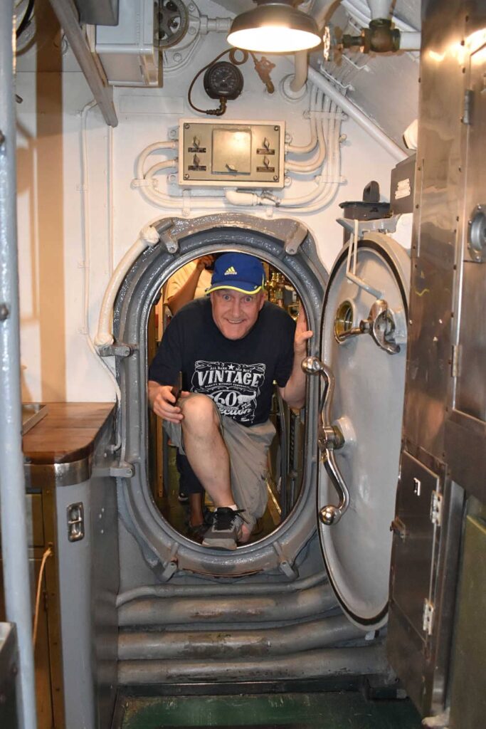 Brian on the USS Bowfin
