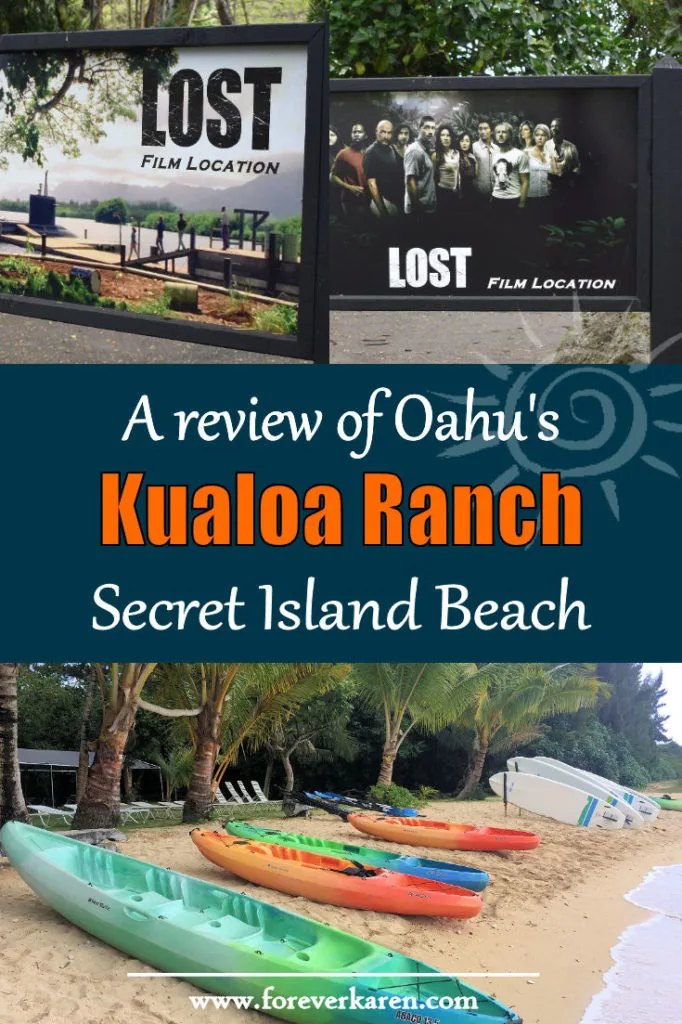 Secret Island Beach at Kualoa Ranch offers the perfect relaxing getaway from the overcrowded Waikiki Beach. Laze in a hammock, try stand-up paddleboarding, or take to the waters in a kayak. #oahu #kualoaranch #jurassicpark #hawaii #paddleboarding