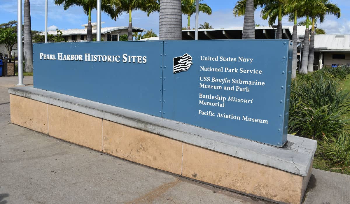 Pearl Harbor signage