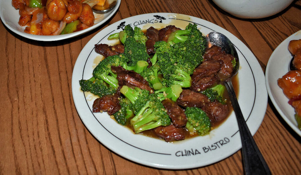 Beef and broccoli at P.F. Changs, Las Vegas