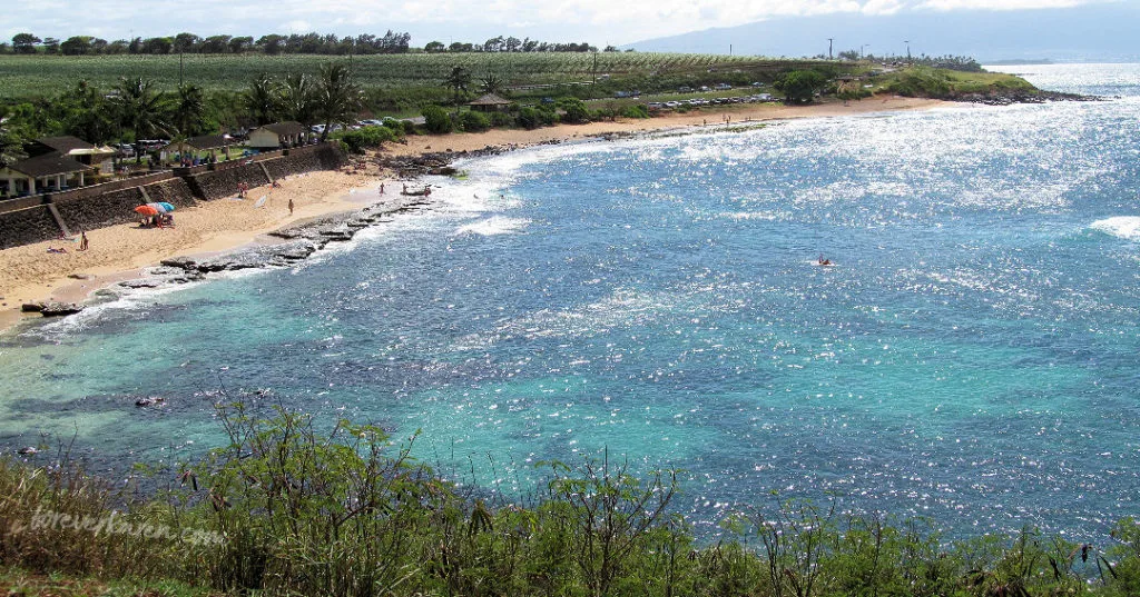 Ho'okipa Beach on the Hana Highway, Maui