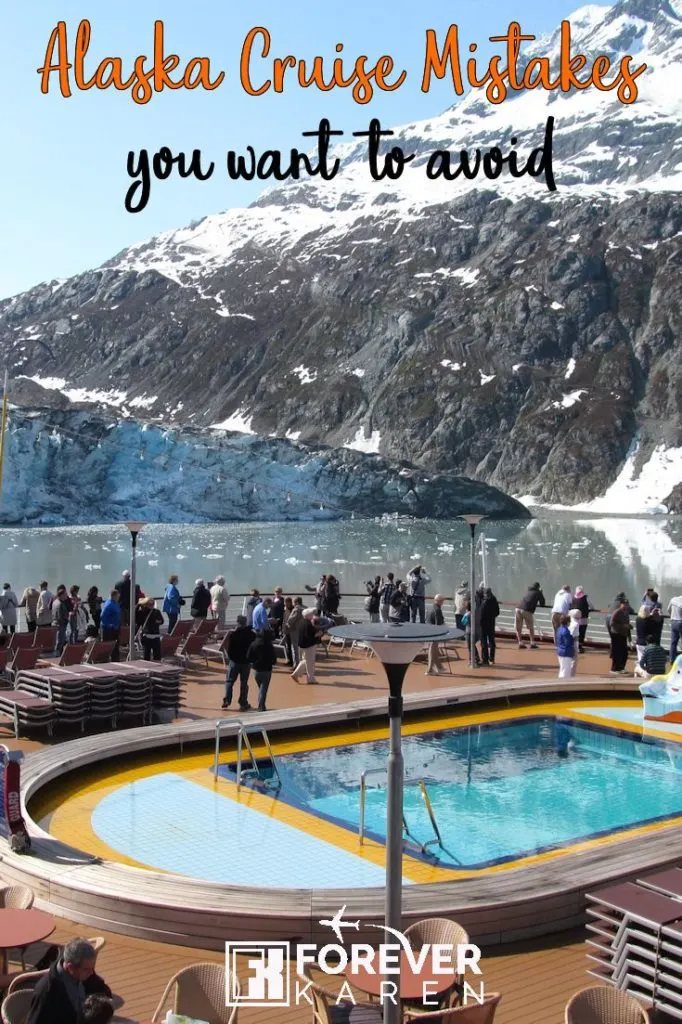 A cruise ship next to a glacier in Alaska