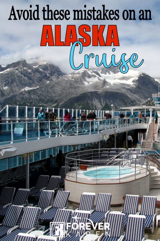 A cruise ship cruising through Glacier Bay National Park, in Alaska