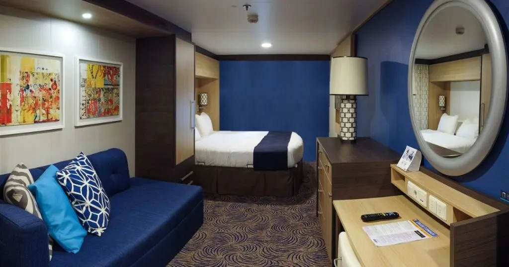 Inside cabin on a cruise ship