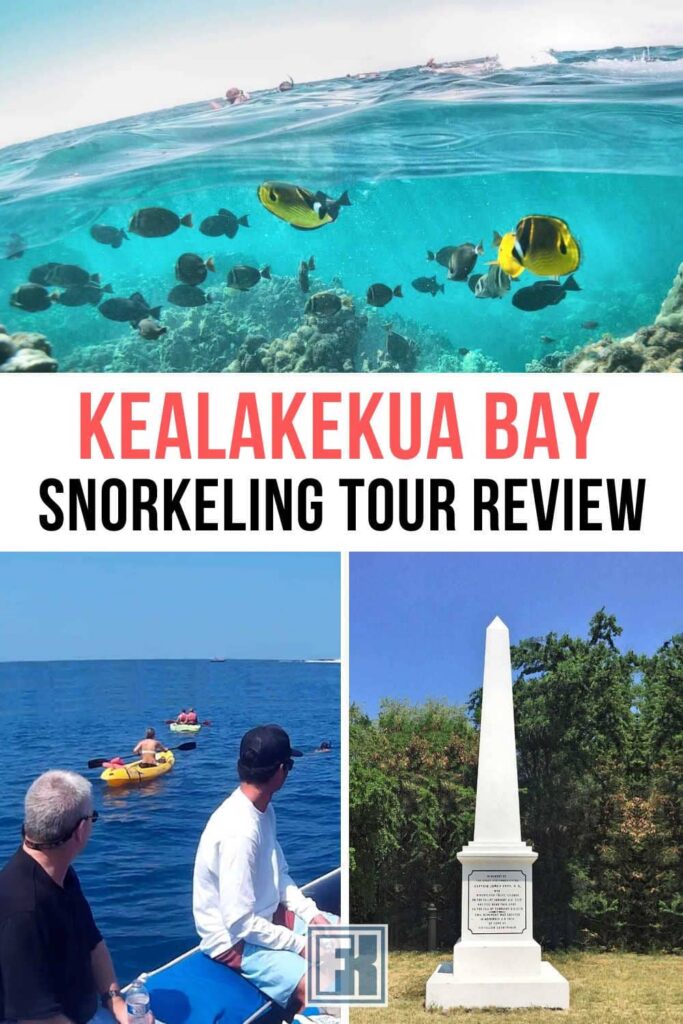Snorkeling at Kealakekua Bay, watching dolphins and the Captain Cook Monument in Hawai