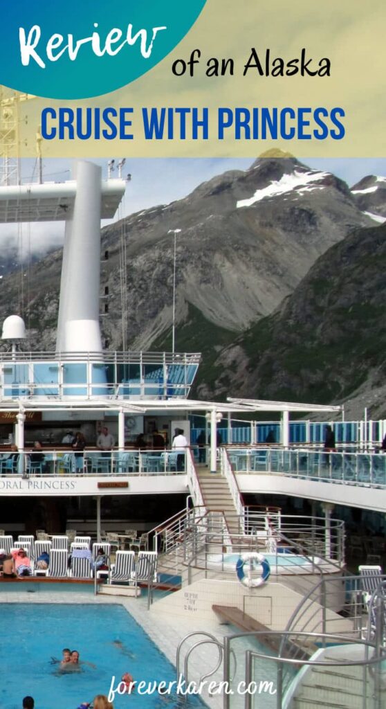 The Coral Princess cruise ship sailing in Glacier Bay National Park, Alaska