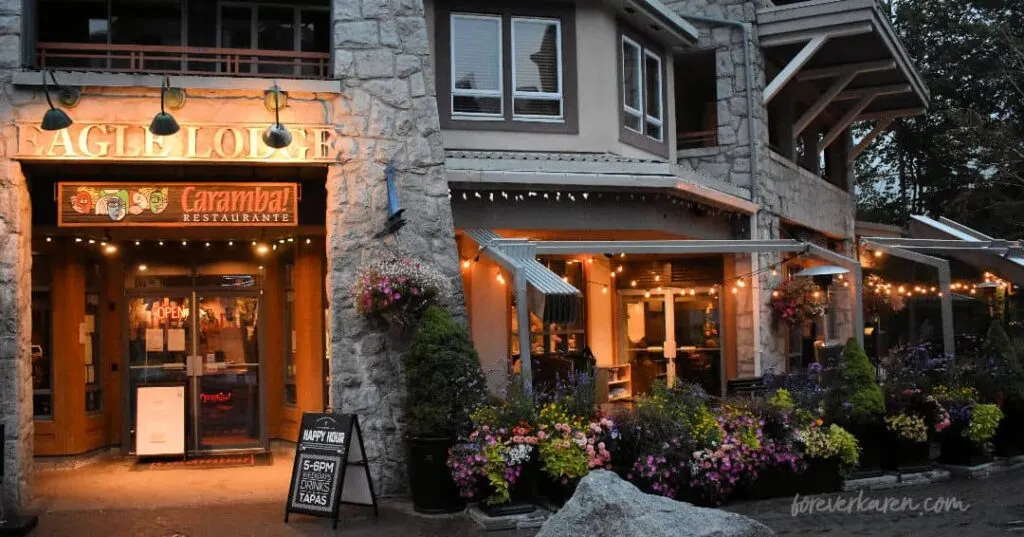 Caramba restaurant in Whistler, BC