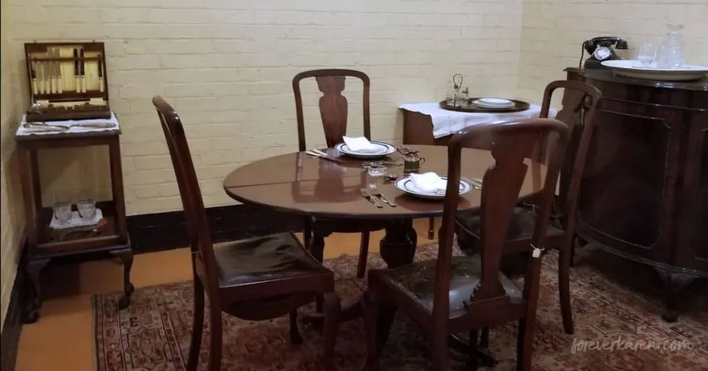 Churchill's War Rooms - his dining room