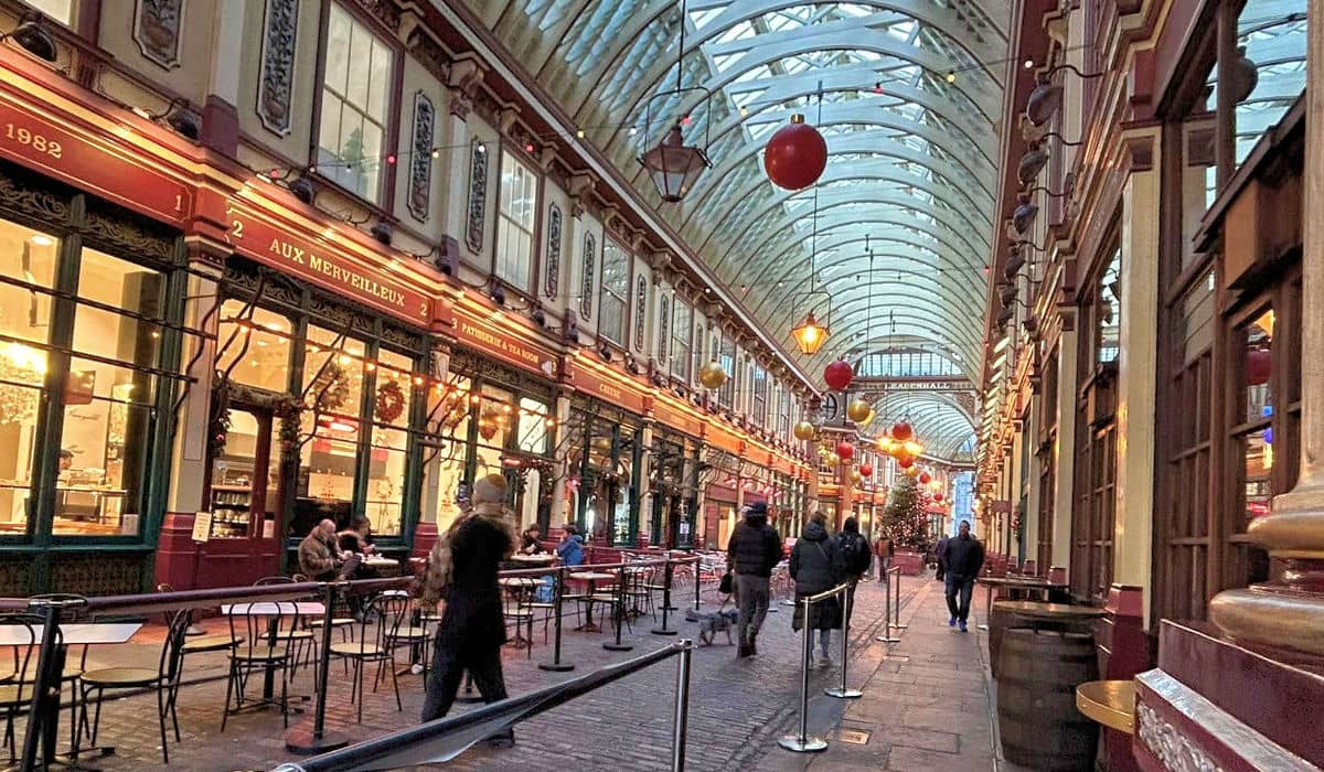Leadenhall Market at Christmas