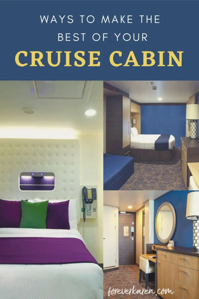 10 cruise tips for your cabin makes the most of storage in your cruise ship cabin. It also tells you what to bring and useful items to use at night.