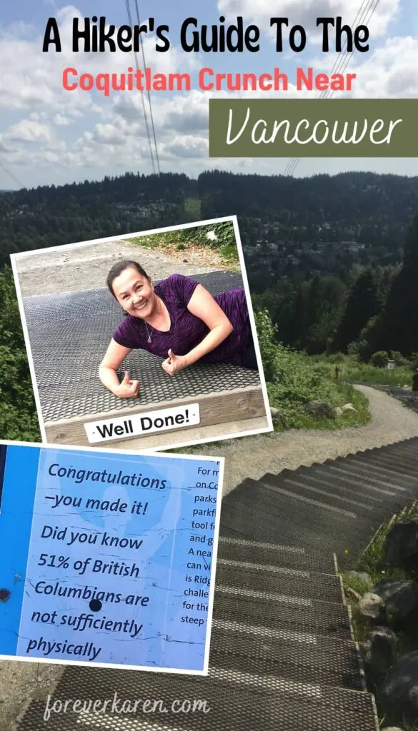 An alternative to the Grouse Grind, The Coquitlam Crunch trail is less challenging but offers a good workout. Learn what to expect hiking this trail, how to prepare for your Crunch and what to take with you. Are you up for climbing the 400+ stairs?