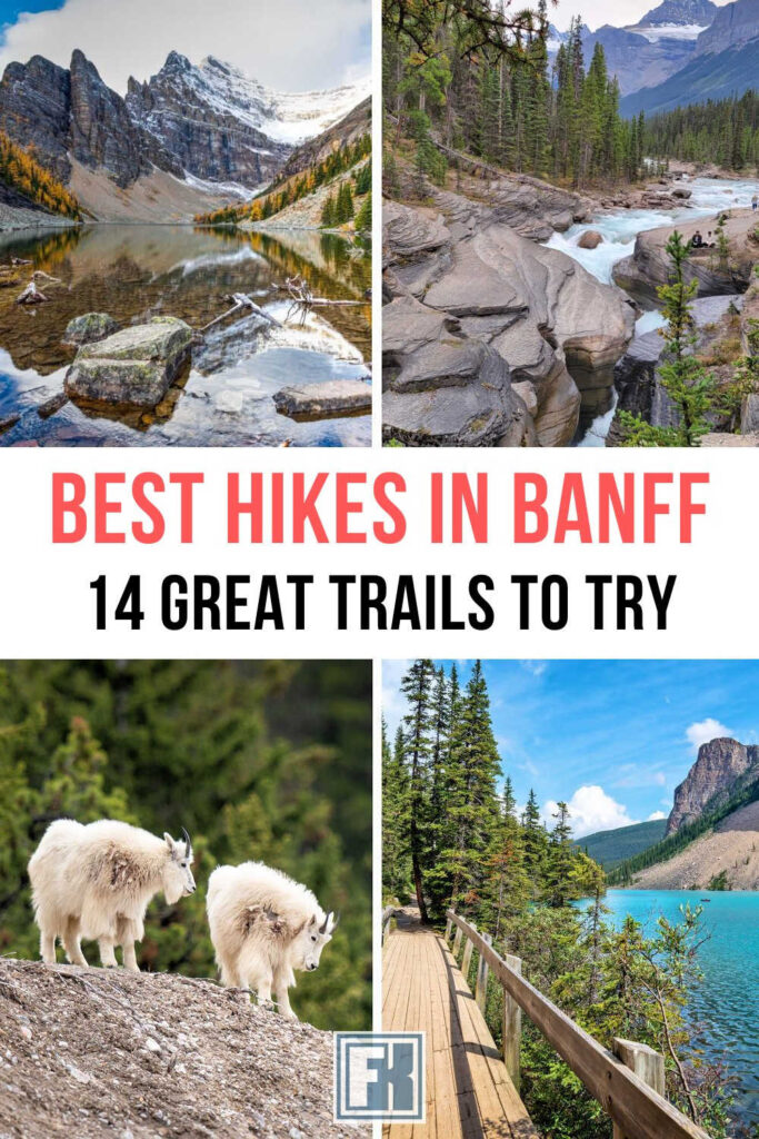 Four scenes from Banff's best hiking trails