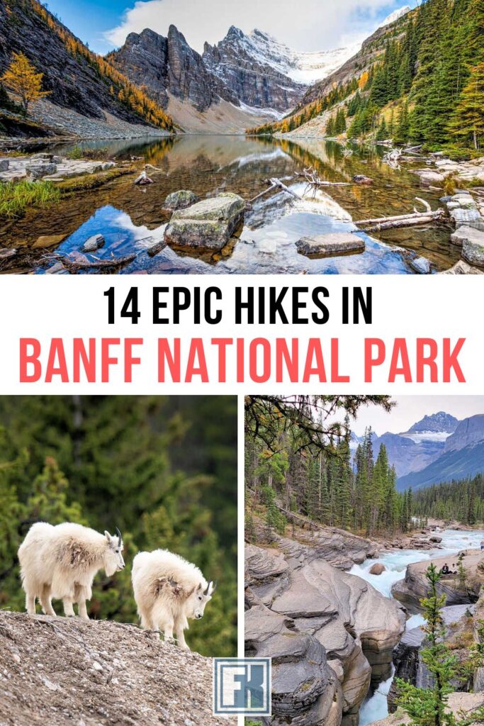 Three landscapes from hikes in Banff