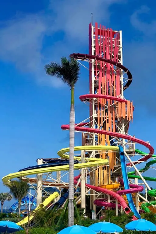 Cococay waterslides