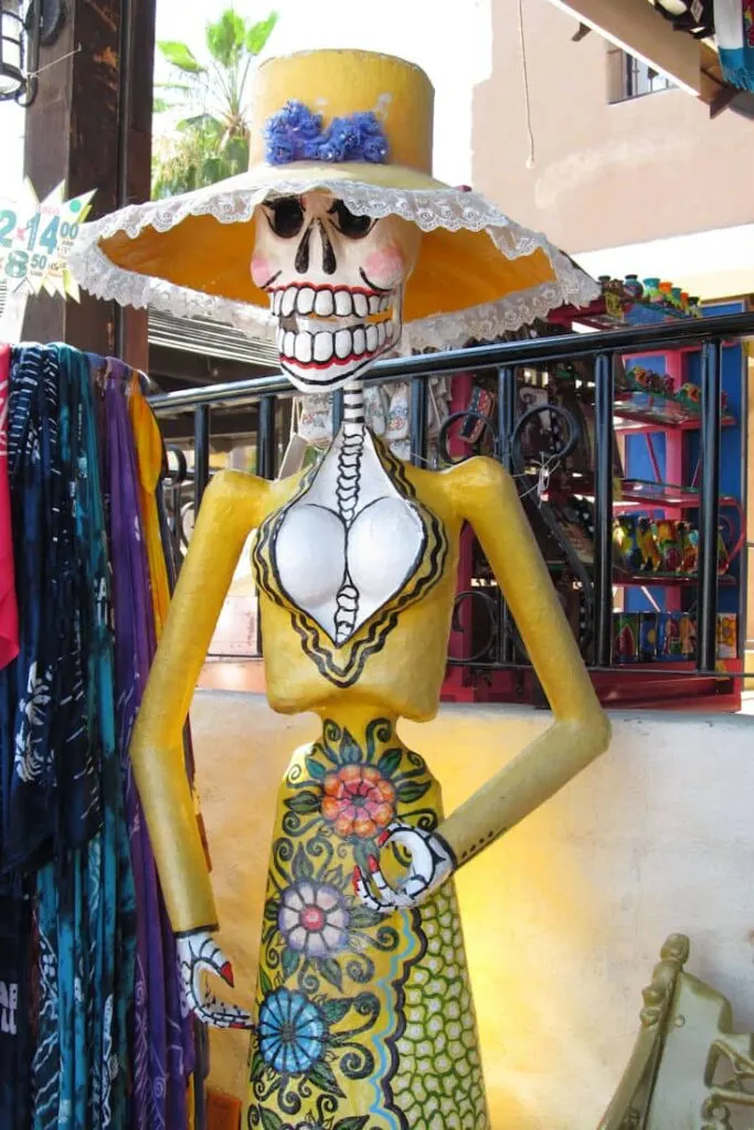 The Day of the Dead souvenirs are popular in Mexico