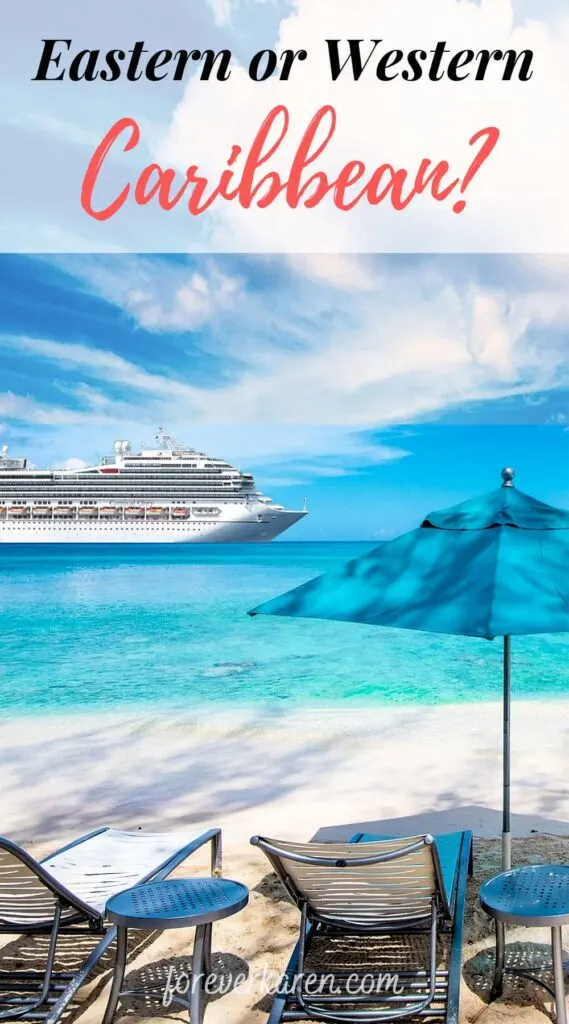 A Carnival cruise ship in the Caribbean