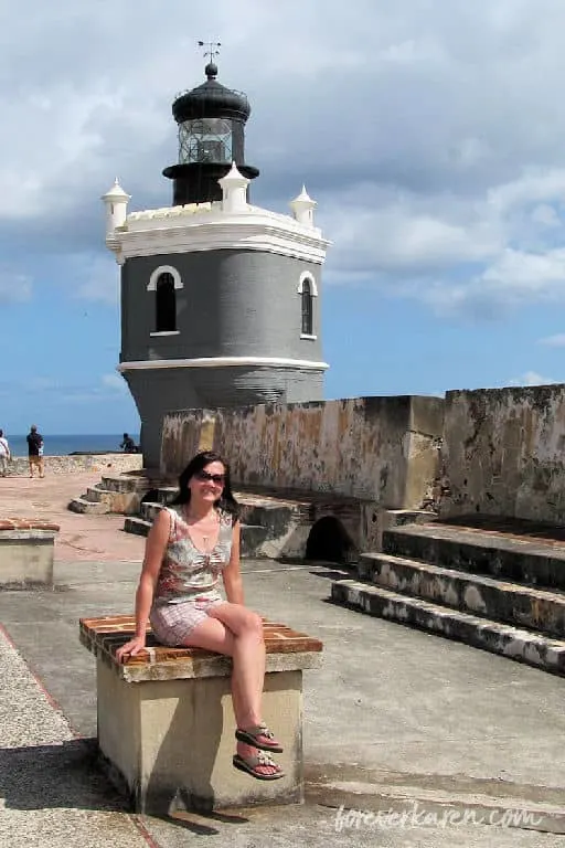 Karen at El Morro, Old San Juan