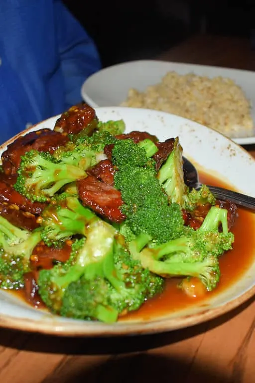 Gluten-free Beef and Broccoli at P.F. Changs