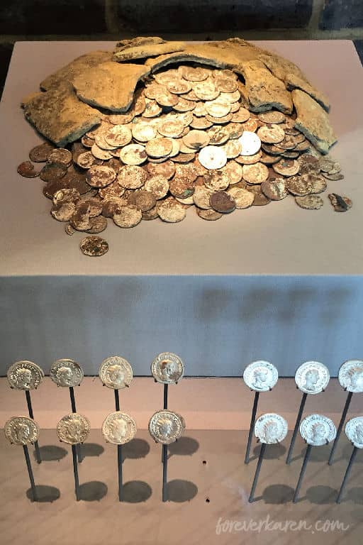 Coins at Fishbourne Palace