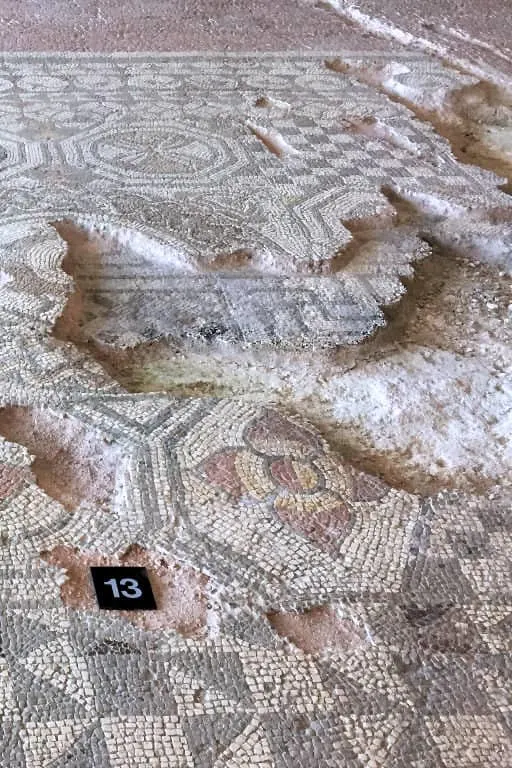 Layers of mosaic floors