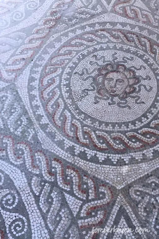 Medusa mosaic at Bignor Villa