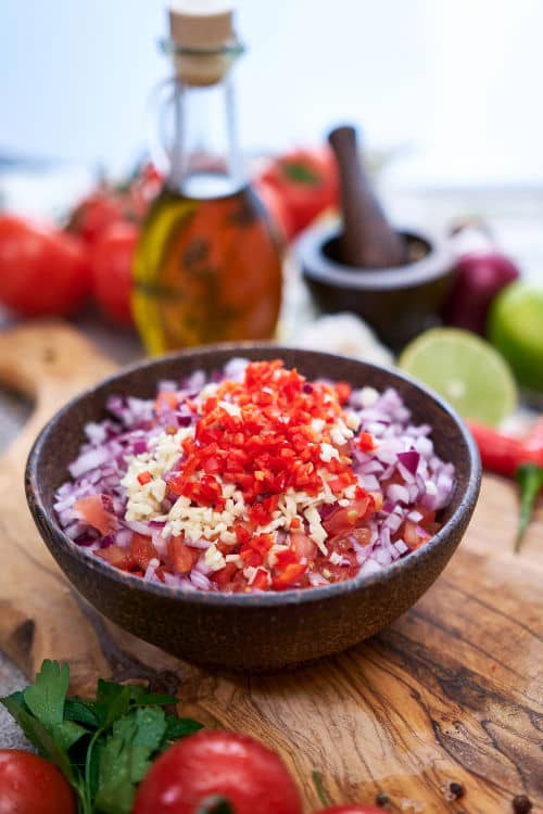 Making salsa