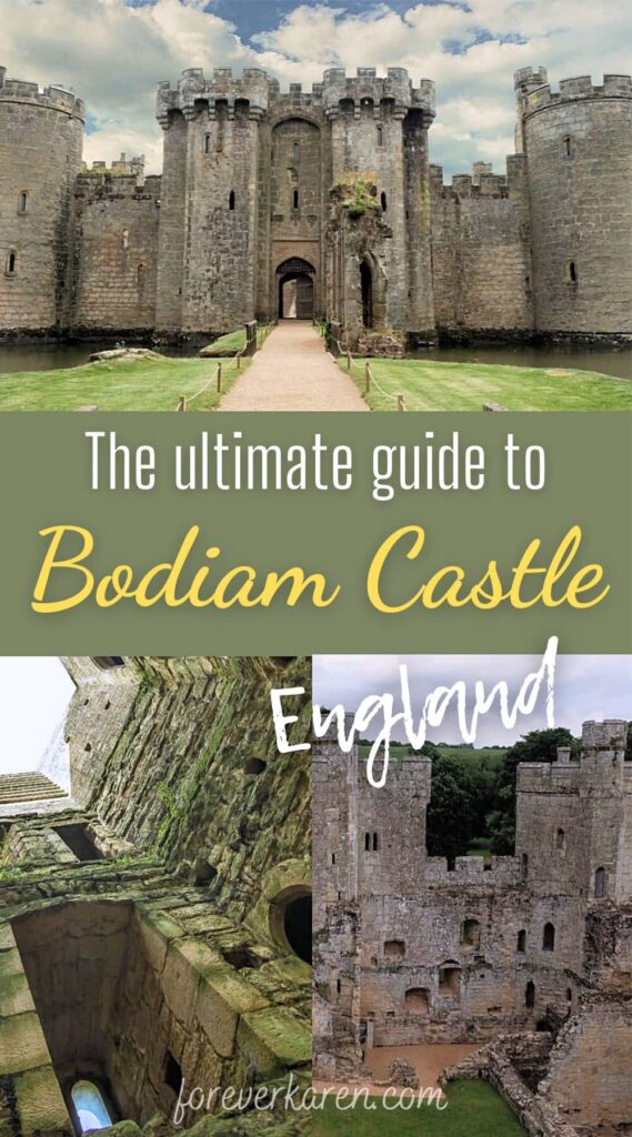 Bodiam Castle ruins in Sussex, England