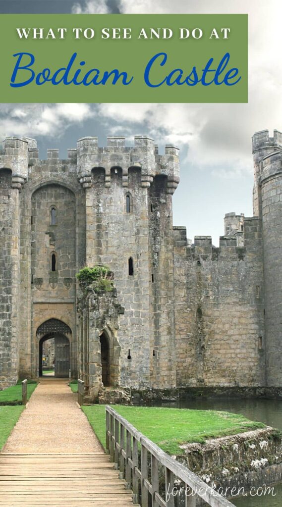 The front of Bodiam Castle in Sussex, England