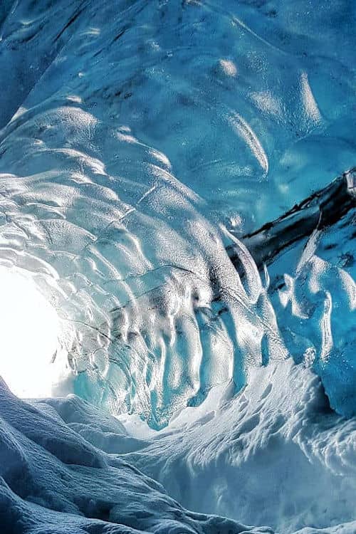 Glacier ice cave