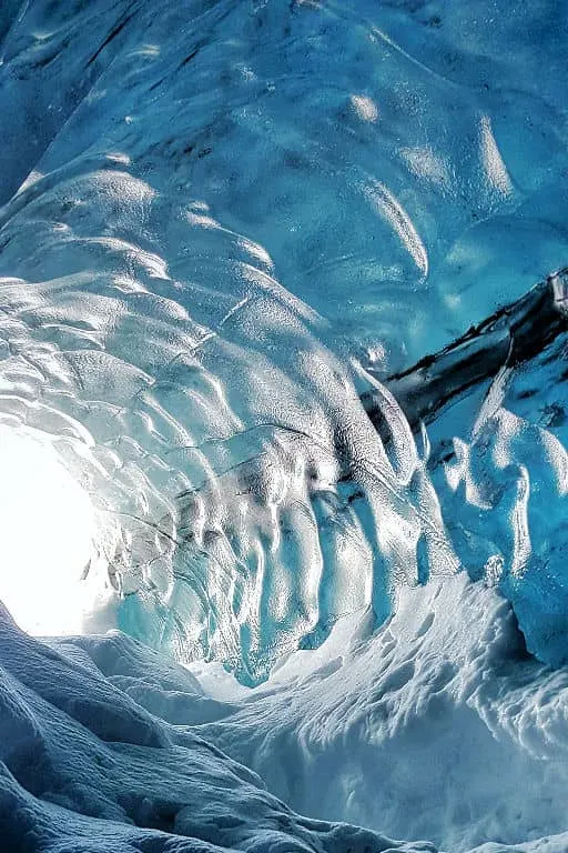 Glacier ice cave