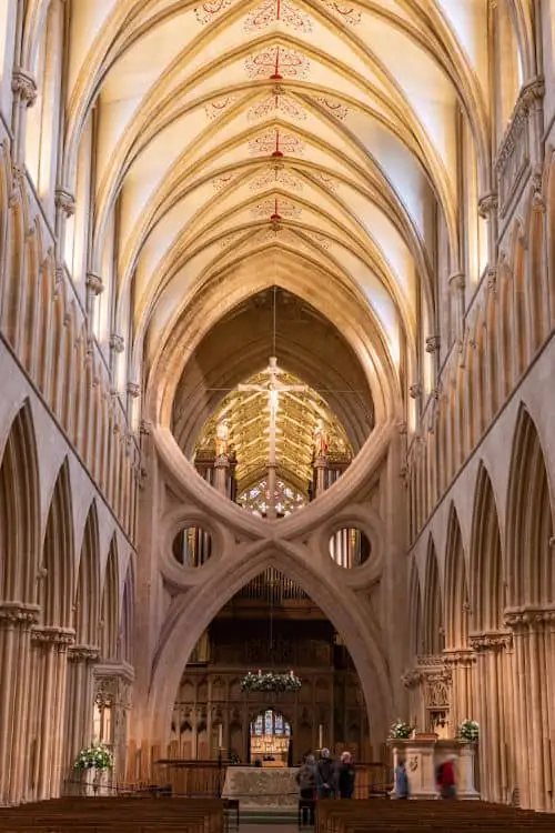 Scissor arches in Wells Cathedral