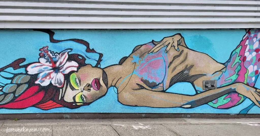 Lady Mermaids mural 