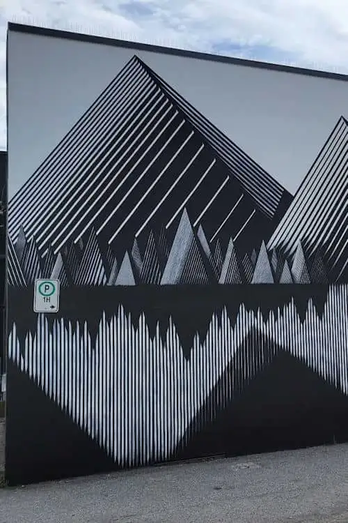 Kari Kristensen mural in Edgemont Village