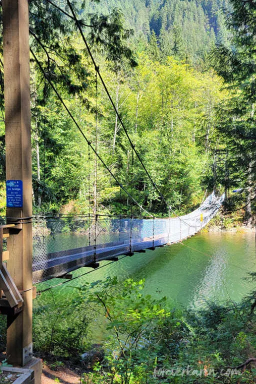 Buntzen Lake suspension bridge