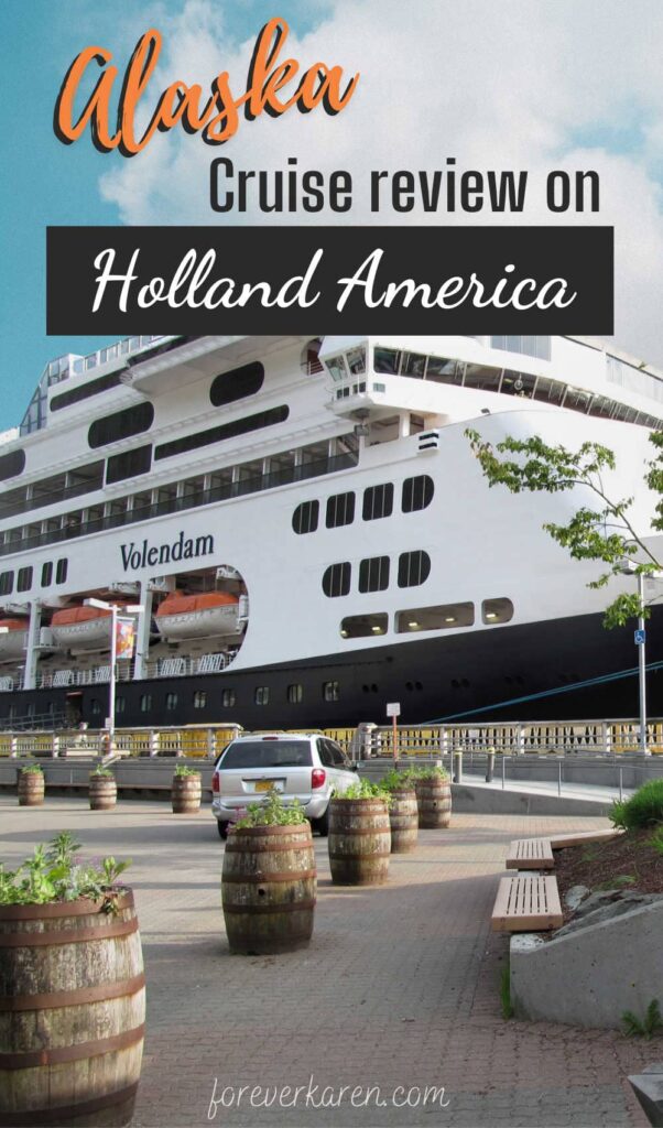 Holland America Volendam cruise ship docked in Juneau, Alaska