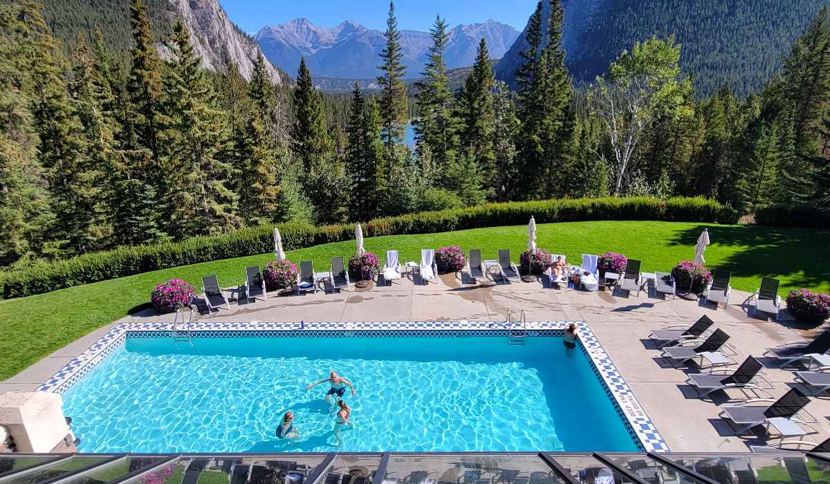Banff Springs Hotel outdoor pool